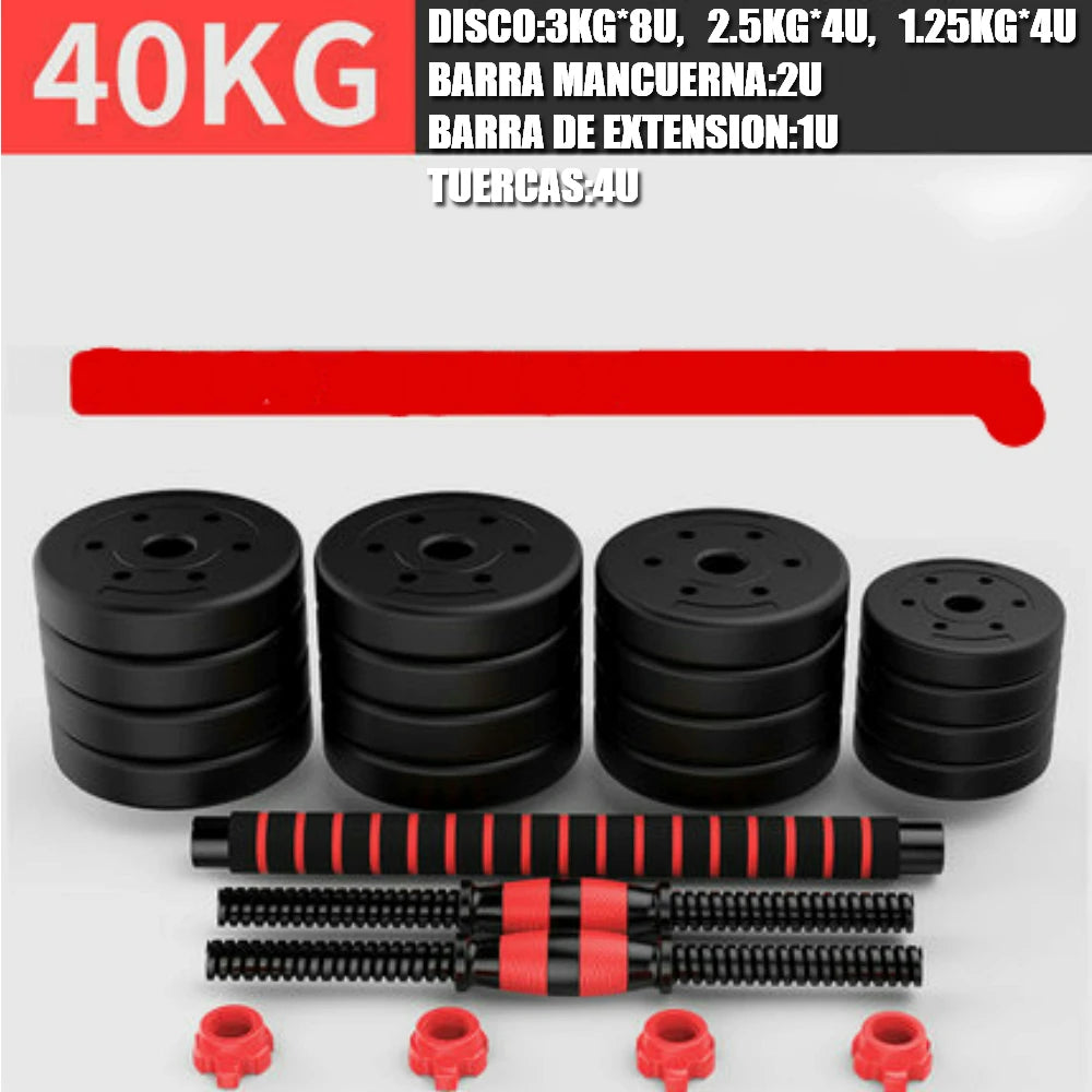 Adjustable 2-in-1 Dumbbell Fitness Set