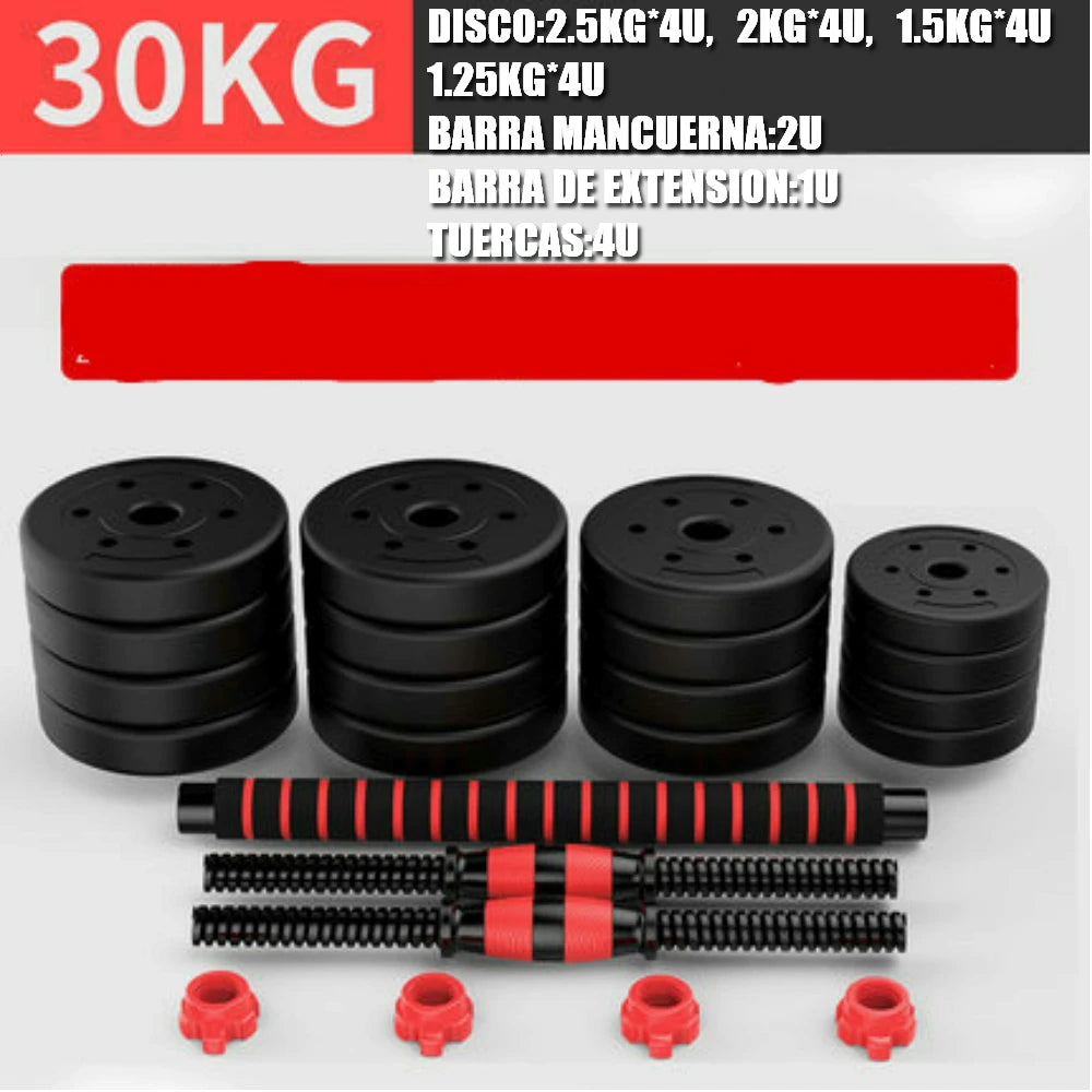 Adjustable 2-in-1 Dumbbell Fitness Set