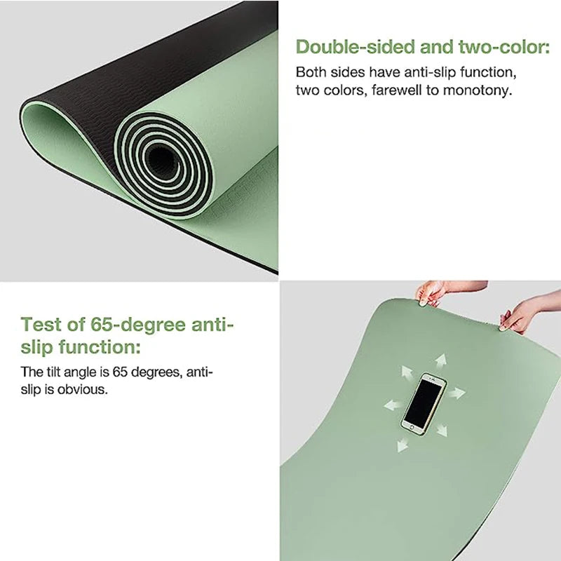 Non-Slip Thick Fitness Mat 6mm
