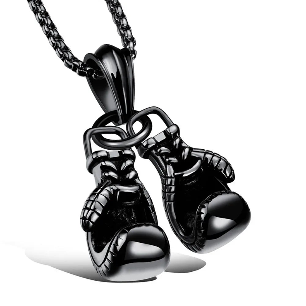 Trendy Boxing Gloves Pendant Necklace
