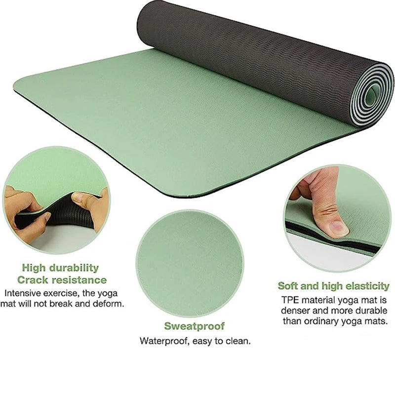 Non-Slip Thick Fitness Mat 6mm