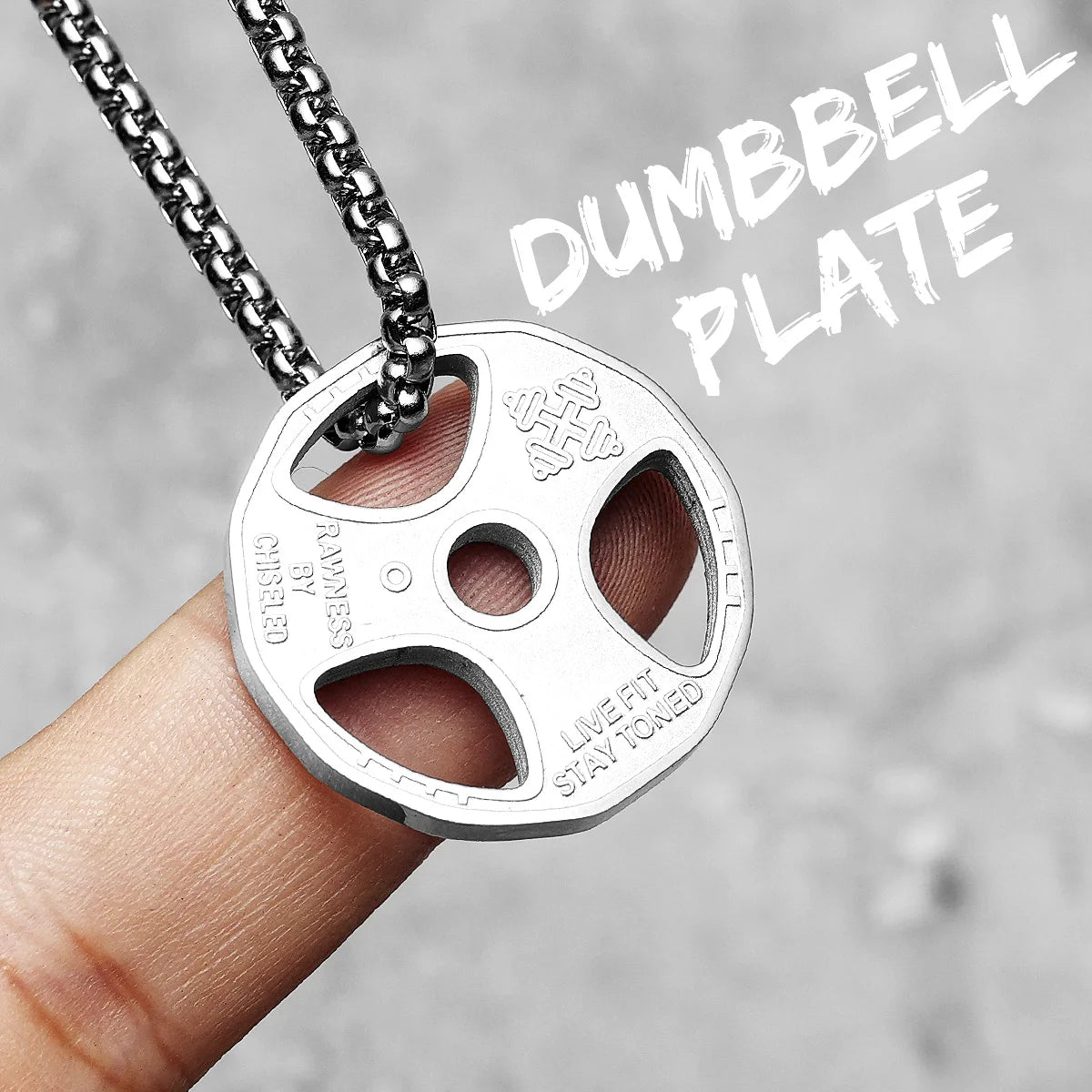 Dumbbell Pendant Necklace