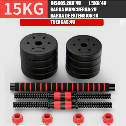 Adjustable 2-in-1 Dumbbell Fitness Set