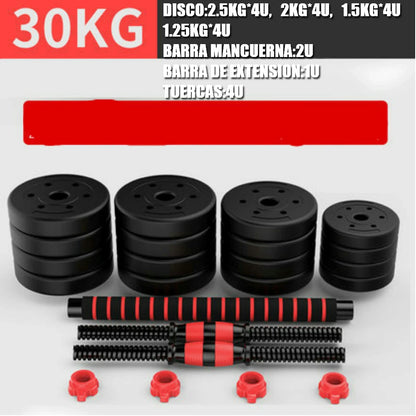 Adjustable 2-in-1 Dumbbell Fitness Set