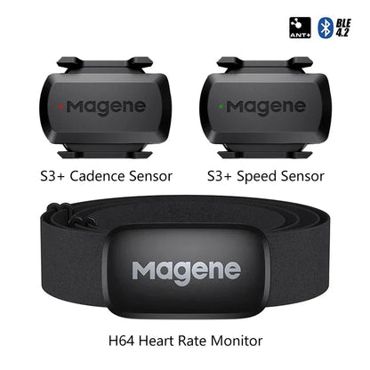 S3+ Speed/Cadence Sensor & H64 HR Monitor