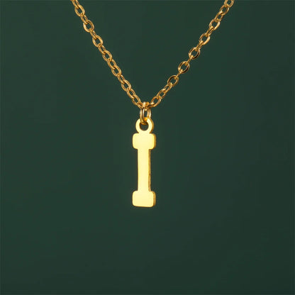 Weightlifting Man Barbell Necklace
