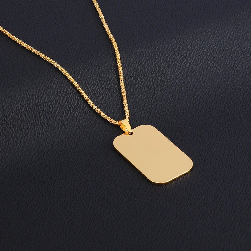 Stylish Dumbbell Pendant Necklace