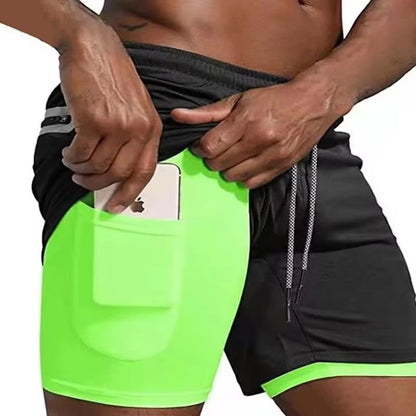 2-in-1 Running Shorts for Gym and Fitness