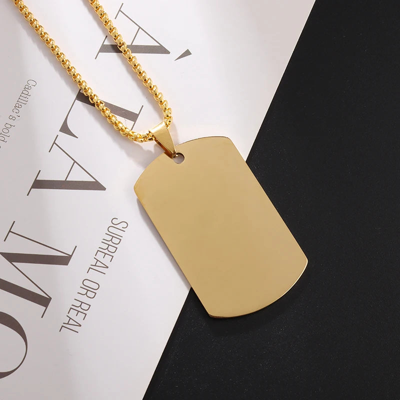 Dumbbell Barbell Pendant Necklace