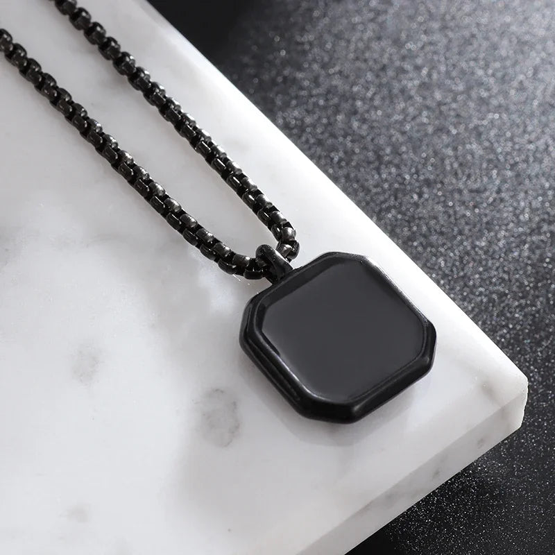 Stylish Dumbbell Pendant Necklace
