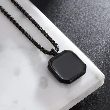 Stylish Dumbbell Pendant Necklace