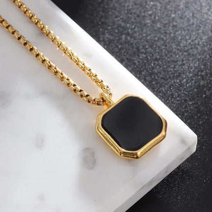 Stylish Dumbbell Pendant Necklace