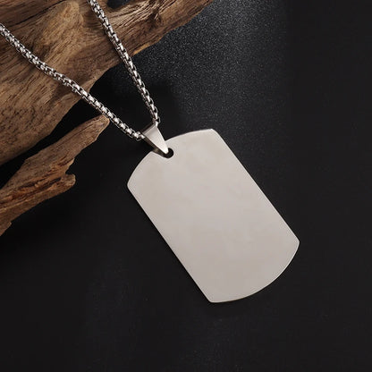Dumbbell Barbell Pendant Necklace