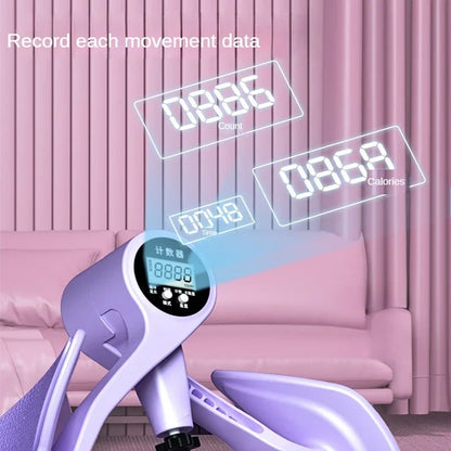 Digital Counter Hip Trainer Adjustable Leg Exerciser