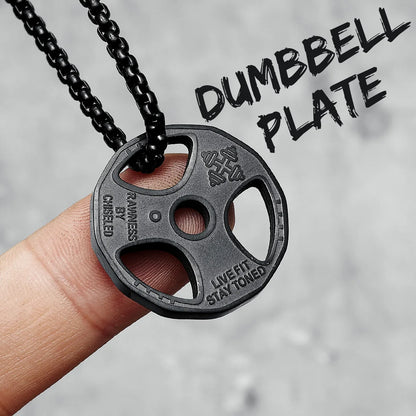 Dumbbell Pendant Necklace