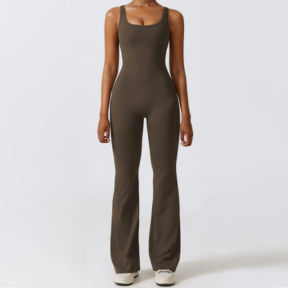 Yoga Bodysuit Training Jumpsuit Stretch Fitness Sportswear