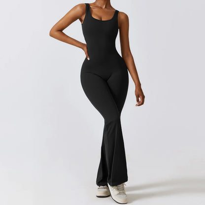 Yoga Bodysuit Training Jumpsuit Stretch Fitness Sportswear