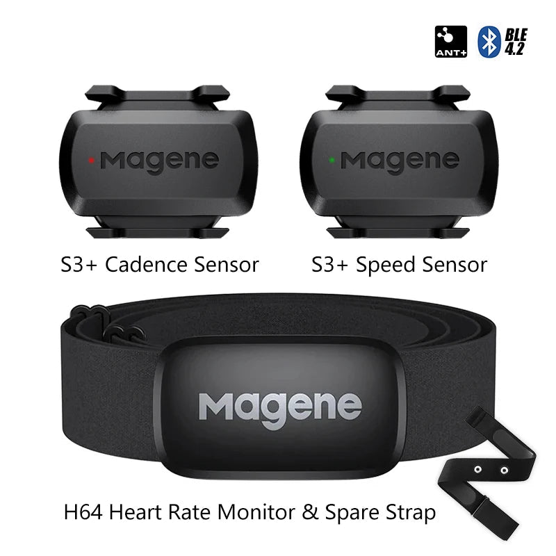 S3+ Speed/Cadence Sensor & H64 HR Monitor
