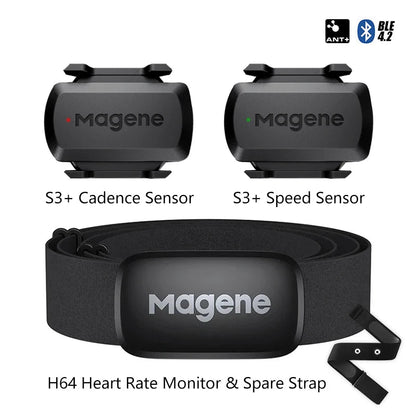 S3+ Speed/Cadence Sensor & H64 HR Monitor