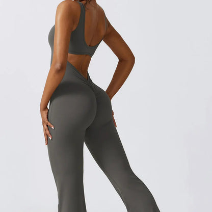 Yoga Bodysuit Training Jumpsuit Stretch Fitness Sportswear