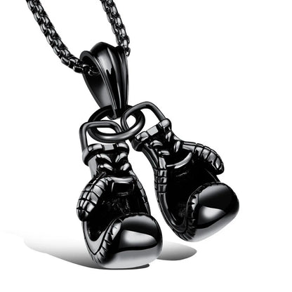 Trendy Boxing Gloves Pendant Necklace