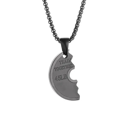 Stylish Dumbbell Pendant Necklace