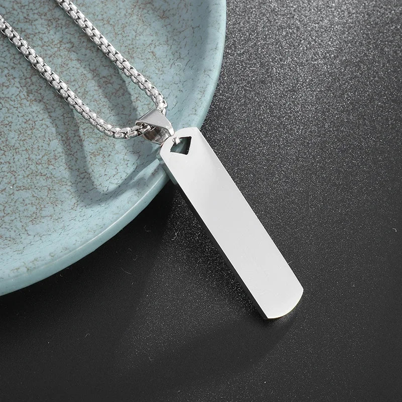 Stylish Dumbbell Pendant Necklace