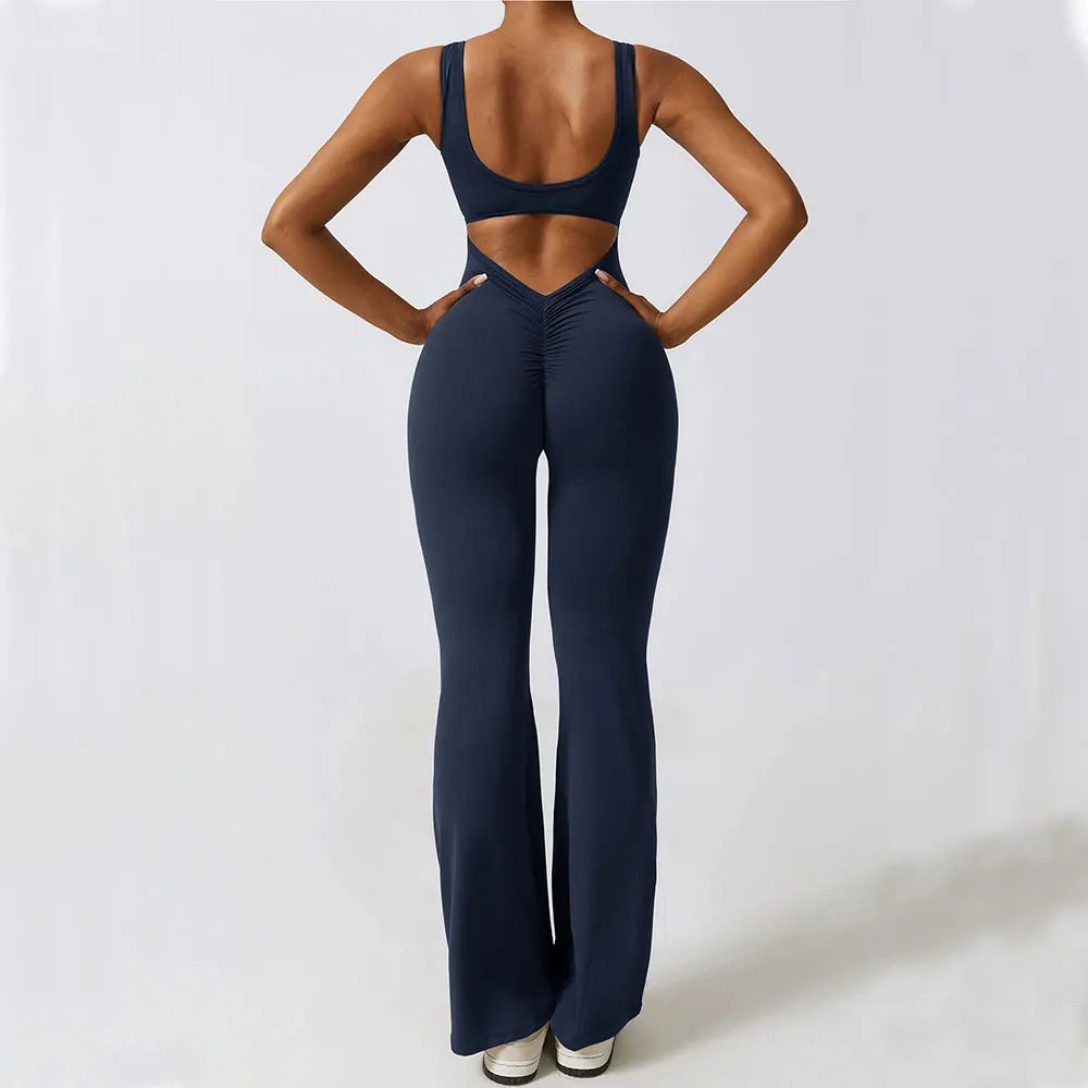 Yoga Bodysuit Training Jumpsuit Stretch Fitness Sportswear