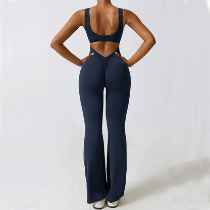 Yoga Bodysuit Training Jumpsuit Stretch Fitness Sportswear