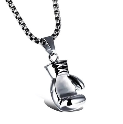 Dumbbell Barbell Pendant Necklace