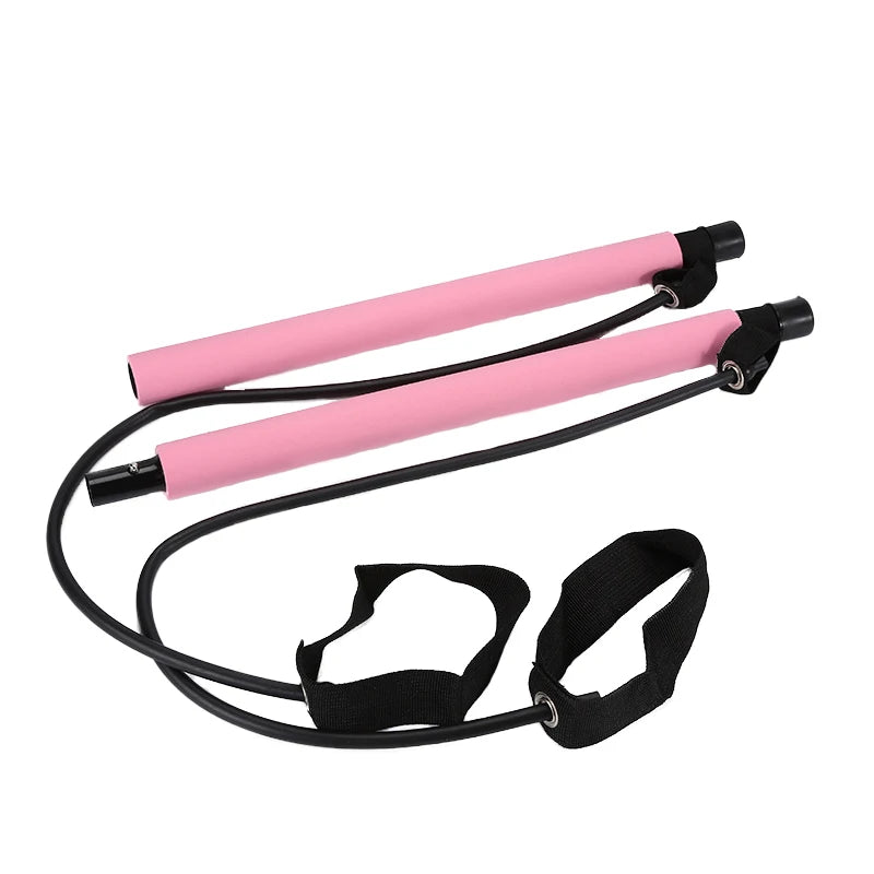 Portable Pilates Bar with Resistance Bands