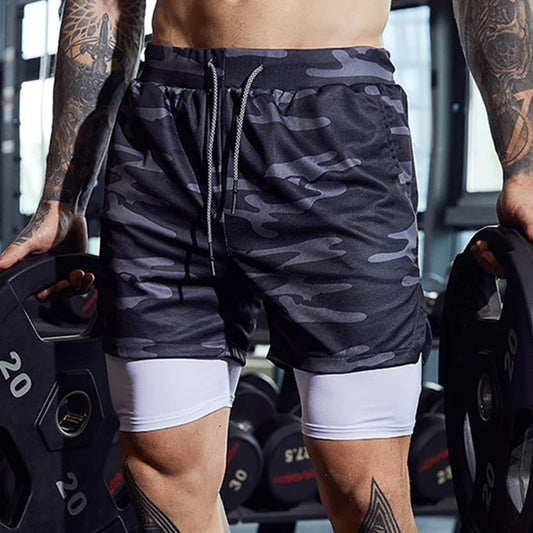 2-in-1 Running Shorts for Gym and Fitness