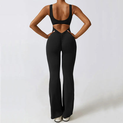 Yoga Bodysuit Training Jumpsuit Stretch Fitness Sportswear