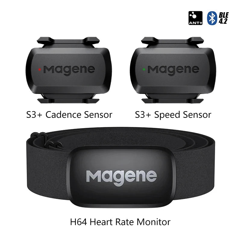 S3+ Speed/Cadence Sensor & H64 HR Monitor
