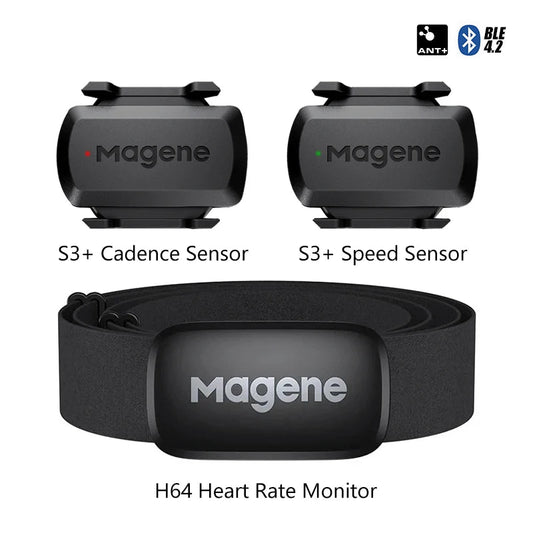 S3+ Speed/Cadence Sensor & H64 HR Monitor