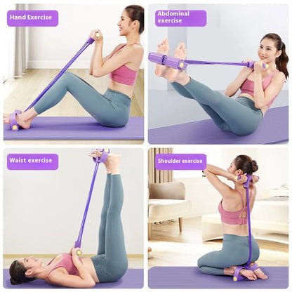 Portable Resistance Band with Pedal