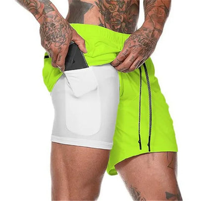 2-in-1 Running Shorts for Gym and Fitness