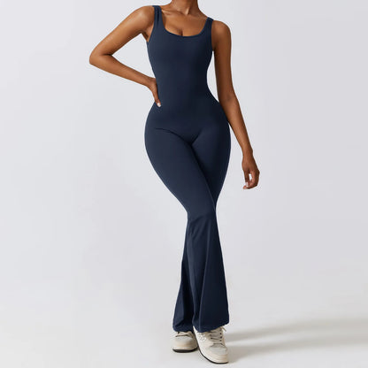 Yoga Bodysuit Training Jumpsuit Stretch Fitness Sportswear