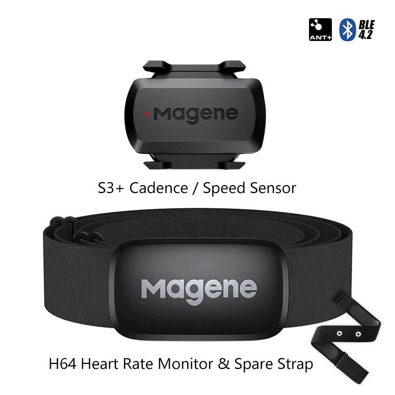 S3+ Speed/Cadence Sensor & H64 HR Monitor