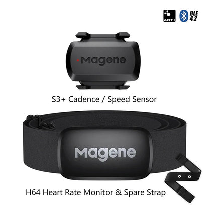 S3+ Speed/Cadence Sensor & H64 HR Monitor