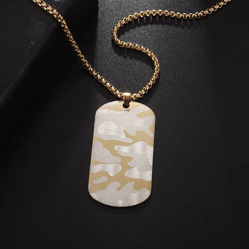 Dumbbell Barbell Pendant Necklace