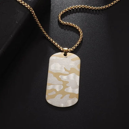 Dumbbell Barbell Pendant Necklace