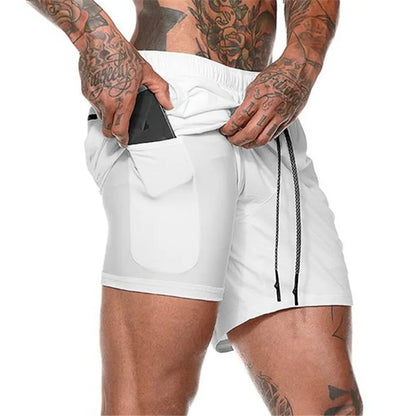2-in-1 Running Shorts for Gym and Fitness