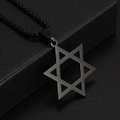 Titanium Steel Dumbbell Pendant Necklace