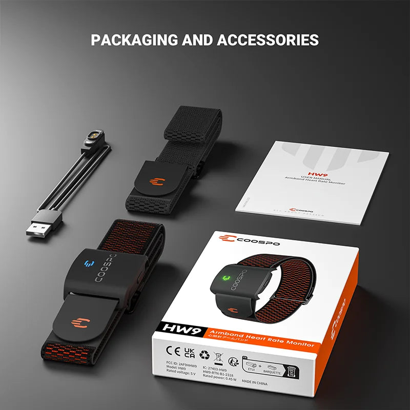 HW9 Heart Rate Monitor Armband BLE5.0