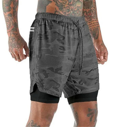 2-in-1 Running Shorts for Gym and Fitness