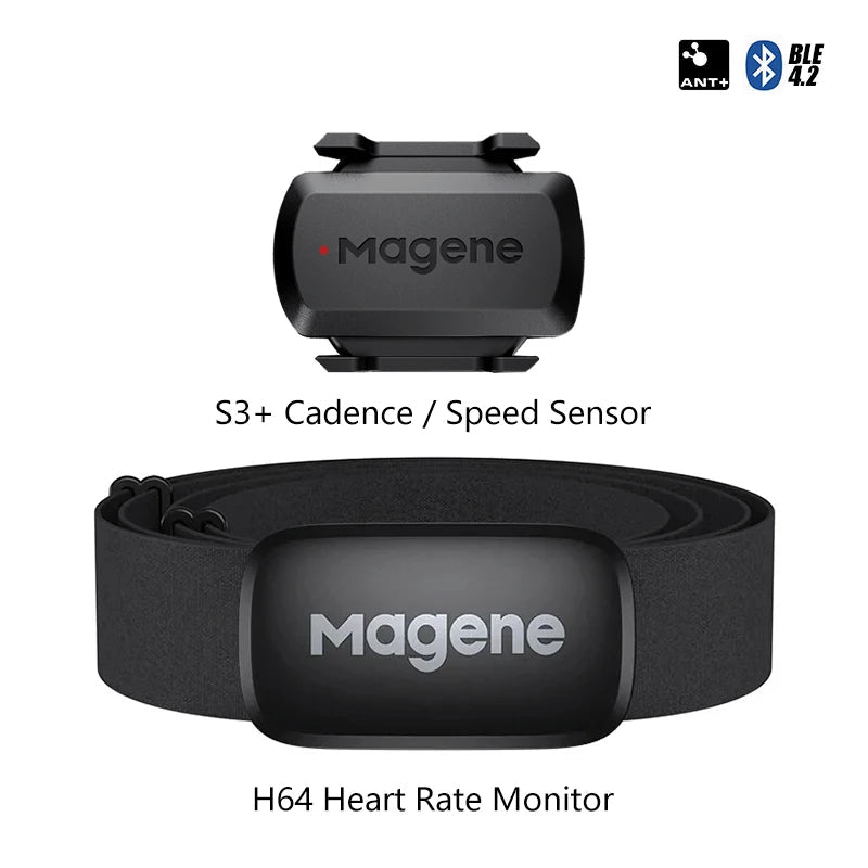 S3+ Speed/Cadence Sensor & H64 HR Monitor