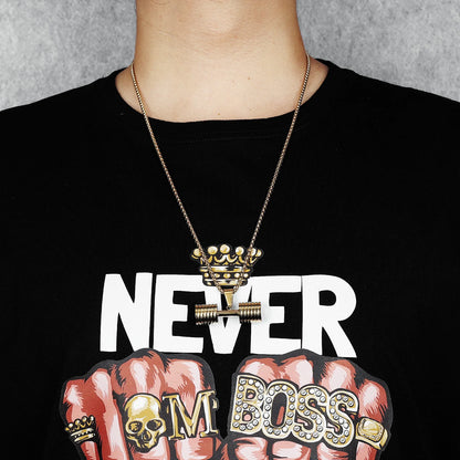 Dumbbell Pendant Necklace