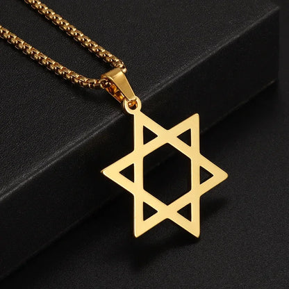 Titanium Steel Dumbbell Pendant Necklace