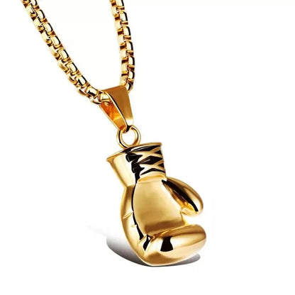Dumbbell Barbell Pendant Necklace